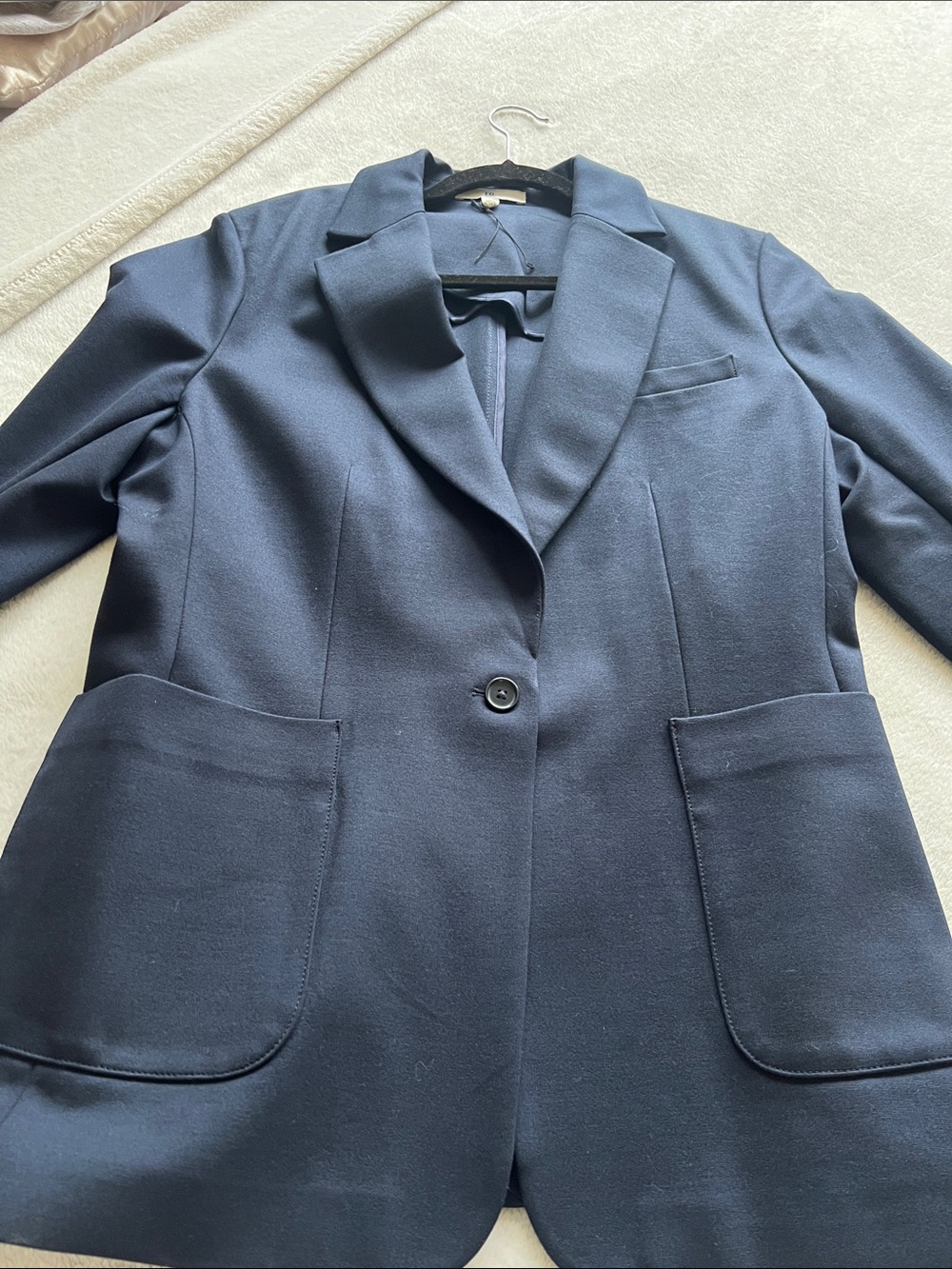 Banana Republic Dark Navy Single-Button Blazer